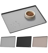 YINEYA Silicone Under Sink Mat Waterproof 24" x 16", Raised Edge Under Kitchen Sink Mat, BPA-Free...