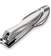 Nail Clippers with Catcher for Thick Toenails and Fingernail, Professional Sharp Nail Clippers fo...