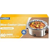 SMARTAKE Slow Cooker Liners, Crockpot Liner 13"x 21" Crockpot Liners Disposable Crock Pot Bags, F...