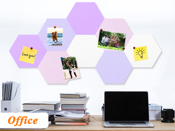 DIY Hexagon Bulletin Board Pin Board