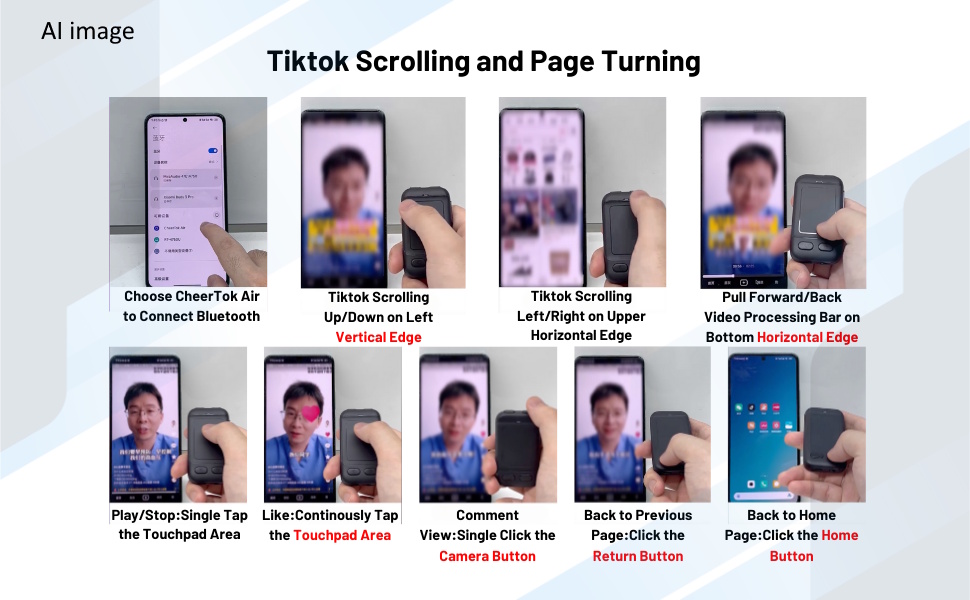 Tiktok Scrolling remote and kindle page turner