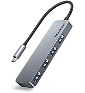 MEANHIGH USB C Hub 4-Port Type C 3.0 Adapter for Laptop Multiple USB C to USB Splitter USB C Dock...
