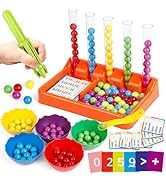 Aizweb Counting and Color Sorting Toys for Toddlers,Tweezer Tongs Color Sorting Kit,Montessori Pr...