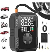 Oasser Tire Inflator Portable Air Compressor with Dual Values Display 150PSI 19mm Cylinder Type-C...