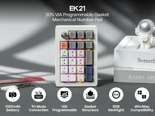 EK21 VIA Mechanical Number Pad