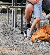 Family spending time together outside of their RV