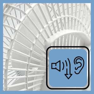 comfort zone desk fan operates at a very low volume for peaceful environment