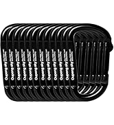 Carabiner Clip - Heavy Duty Carabiners D Ring Shape,Key Chain Clip Hook,Keychain Clip,...
