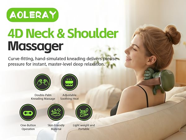 Neck and shoulder massager
