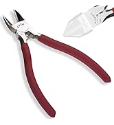 KATA 6-Inch Flush Cut Wire Cutters, Heavy Duty Side Cutter Pliers with Safety Cap, Sharp Snips fo...