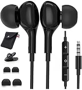 3.5mm Earbuds Wired with Mic for Samsung A14 A32 A15 A13 5G Wired in-Ear Headphones 3.5mm Headpho...
