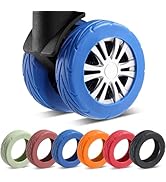 Wanzhuango 8 Pcs Upgrade Luggage Wheel Covers, Carry On Luggage Suitcases,Wear-Resistant, Anti-No...