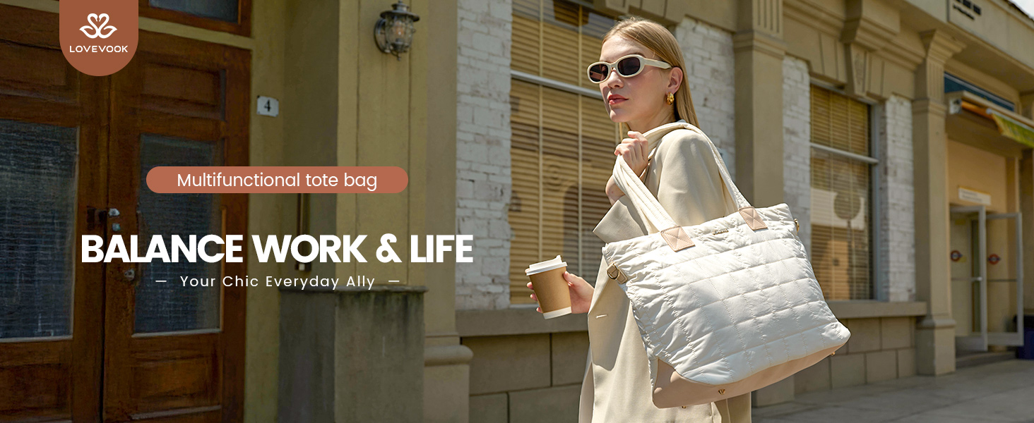puffy tote bag