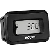 Runleader Digital Hours Counter,AC/DC 5V to 277V for Garden Tractor Generator Scooter Club Car Fo...