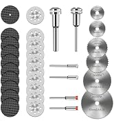 Cutting Discs for Dremel Rotary Tool, HSS Circular Saw Blades, 545 Diamond Cutting Wheel, Resin C...