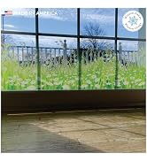 Grass and Flower Window Clings Border - Daisy Meadow Spring Window Decal - Window Stickers for Ho...