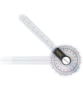GemRed 12" Digital Goniometer 360 Degree Physical Therapy Plastic Protractor for Joint Range of M...