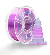 iBOSS Gradient PLA Plus (PLA+) 3D Printer Filament 1.75mm+/-0.02mm, 1kg Spool (2 2lbs) Transparen...