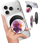 LISEVO Magnetic Phone Grip for MagSafe – Magnetic Cell Phone Stand Magnet Removable Kickstand Fin...