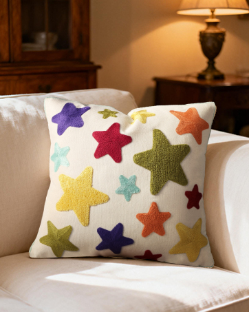 Kokaaee Embroidered Throw Pillow Covers 18x18 Inch