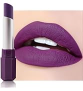 HHLTOH Plum Purple Matte Lipstick - Pigmented Lip Crayon & Face Paint Stick for Women Everyday Ha...