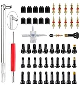 Z-oneMart Valve Stem Puller Installer Tool, 10pcs TR412,10pcs TR413,10Pcs TR414 Snap-in Valve Ste...