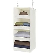 GRANNY SAYS 4-Shelf Hanging Organizer, Wall Mount, Fabric, 1-Pack