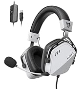 NUBWO HG03 USB Gaming Headset with 7.1 Surround and FPS Sound, Wired Headphones with Noise Cancel...