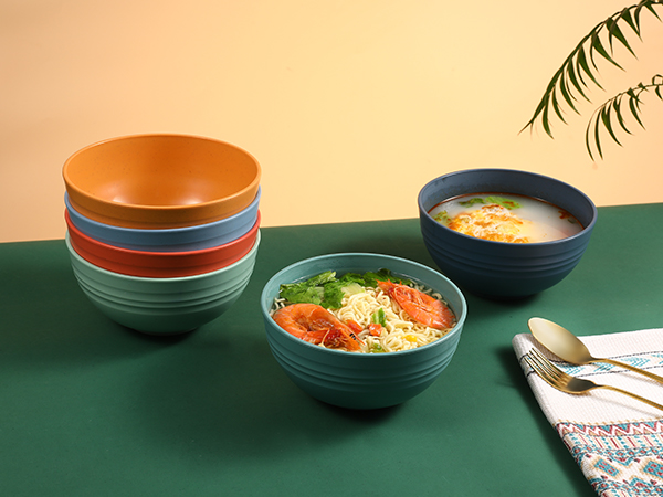 HEYCOME 12 Pcs Unbreakable Cereal Bowls Set