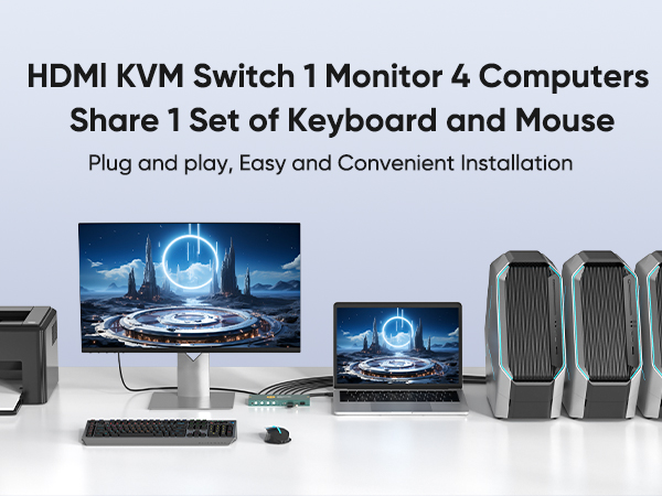 kvm switch 4 computers