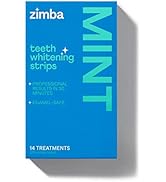 Zimba Teeth Whitening Strips Vegan Whitening Strip Enamel Safe Teeth Whitening Hydrogen Peroxide ...