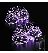 BEEWIN 2 Pack Solar Fairy Lights 33ft 100L Christmas Lights,8 Modes Firefly String Copper Wire Li...