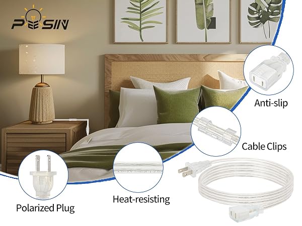 Clear Extension Cord