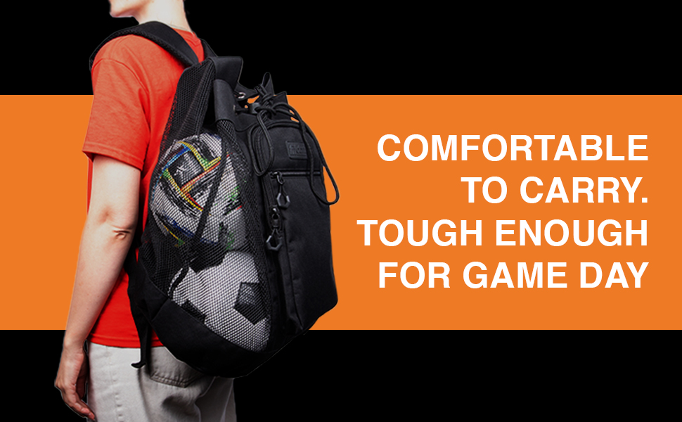 Comfortable to carry. Tough enough for game day