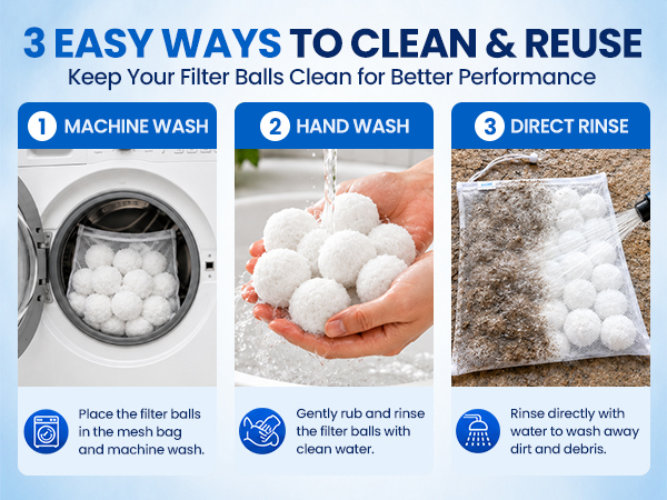 Long-lasting filter balls freeing up time to enjoy your pool