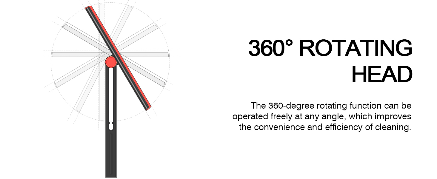 360° rotating head