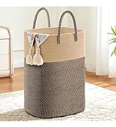 Artfeel Laundry Basket,Woven Cotton Rope Laundry Hamper,60L Versatile Storage for Dirty Clothes,B...