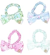 Lilly Pulitzer Mini Scrunchies, 4 Piece Scrunchie Set for Women and Girls, Cute Mini Hair Ties, H...