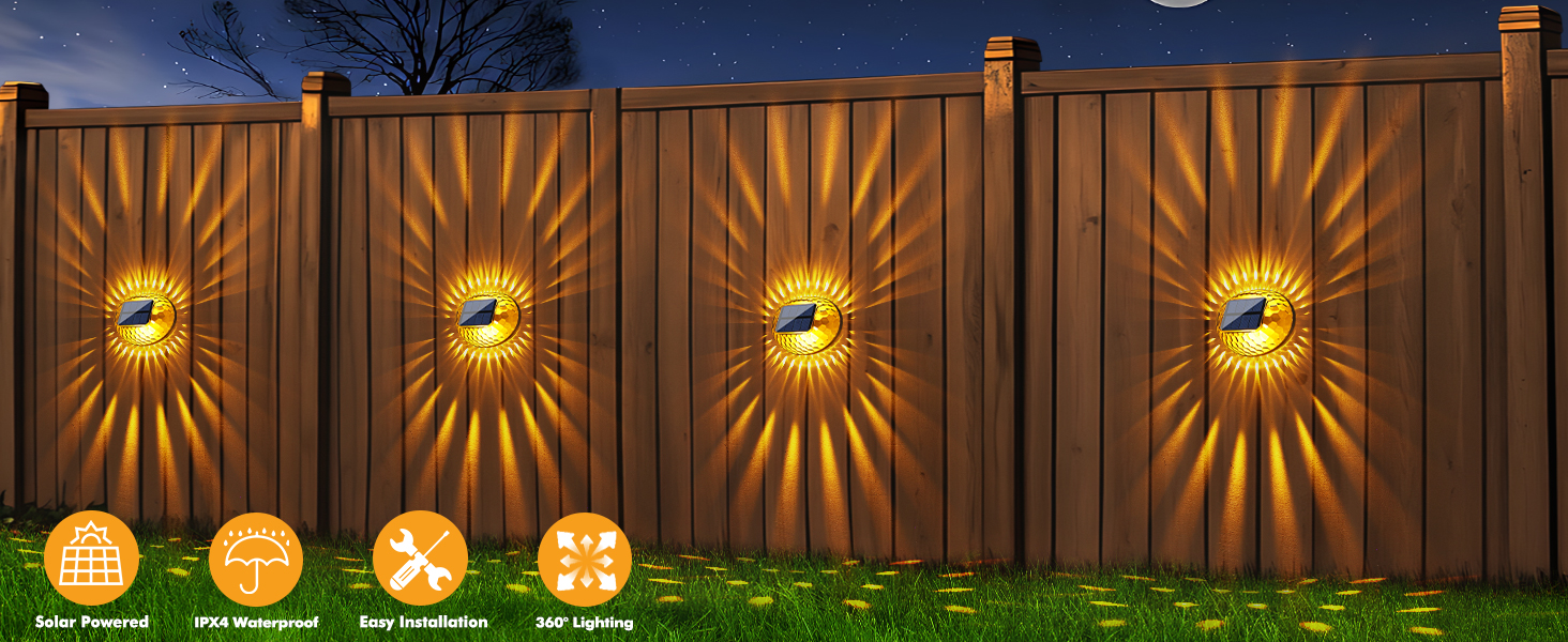 Solar Fence Lights