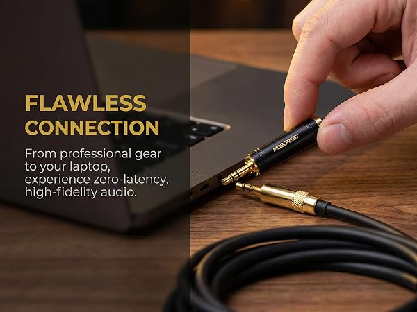 3.5mm to 1/4'' Stereo Audio Adapter, 3.5mm to 1/4'' (6.35mm) Headphone Adapter