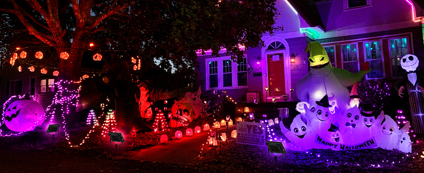T-SUN 30W RGBCW LED Flood Lights Bluetooh and Remote-halloween decoration