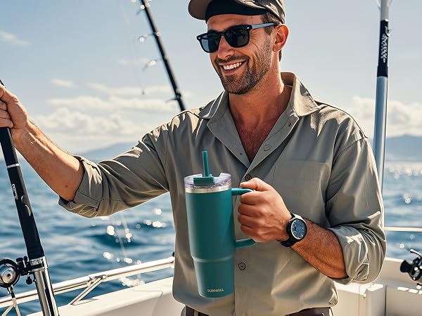 Travel Coffee Mug with Handle