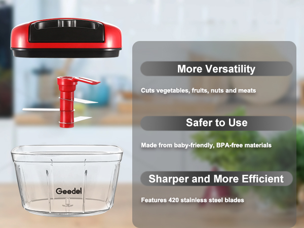 Manual Food Processor Vegetable Chopper fruit chopper