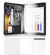 ProCase Portfolio 3-Ring Padfolio Folder Organizer, PU Leather Business Planner A4 Notepad Zipper...