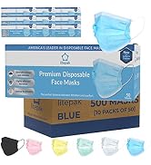 Litepak 500pcs Premium Disposable Face Mask SOFT 3ply Nose Wire