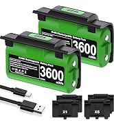 EXTREMECOOL Rechargeable Xbox Controller Battery Pack for Xbox Series X|S/One S|X/One Elite Contr...