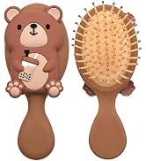 DINATIS Hair Brush Mini Toddler Hair Brush Detangler Brush Kids Detangling Hairbrush Soft Massage...