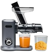 NEWBULIG Cold Press Juicer, Slow Masticating Juicer with 5.9" Large Feed Chute for Whole Vegetabl...