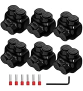 Joinfworld 2 Port Insulated Multi Tap Connector 3/0-6 Gauge Wire Connectors Aluminum to Copper Wi...