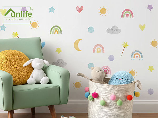 rainbow wall decals